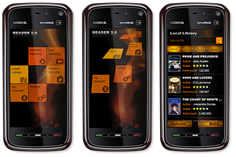 I designed and implemented 3D UI on Symbian